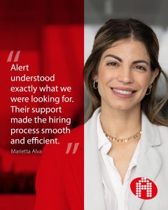 Happy client case Alert HR DMCC business – satisfied client sharing positive hiring experience.