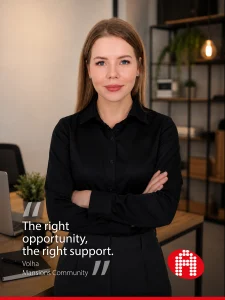 Volha's happy candidate case after joining Mansions Community with support from Alert